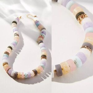 Anthropologie Shades of Sea Frosted Gem Necklace